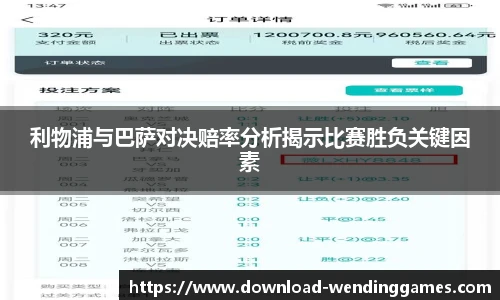 利物浦与巴萨对决赔率分析揭示比赛胜负关键因素